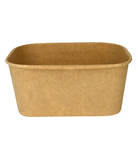 Kraft Deli Rectangular PLA Container Container 1000ml (300)