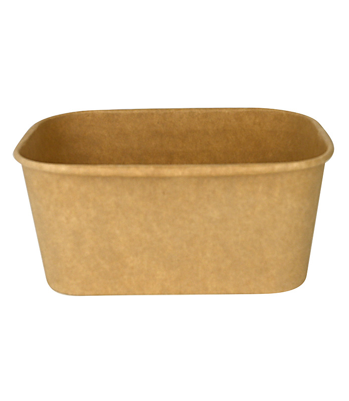 Kraft Deli Rectangular PLA Container Container 1000ml (300)