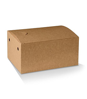 Snack Box Large Kraft/White 190 x 110 x 68mm 