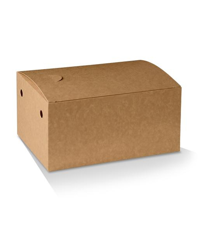 Snack Box Large Kraft/White 190 x 110 x 68mm 