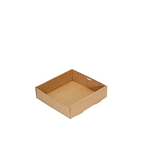 Catering Tray Kraft #5, 225 x 225 x 60mm