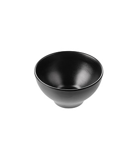 Coucou Melamine Round Noodle Bowl Black 110mm