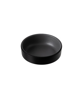 Coucou Melamine Round Sauce Dish Grey and Black 100mm
