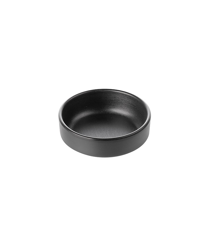 Coucou Melamine Round Sauce Dish Black 100mm
