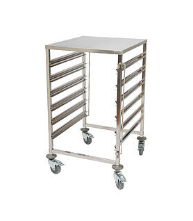 Gastronorm Pan Trolley 6 Tier Stainless Steel 