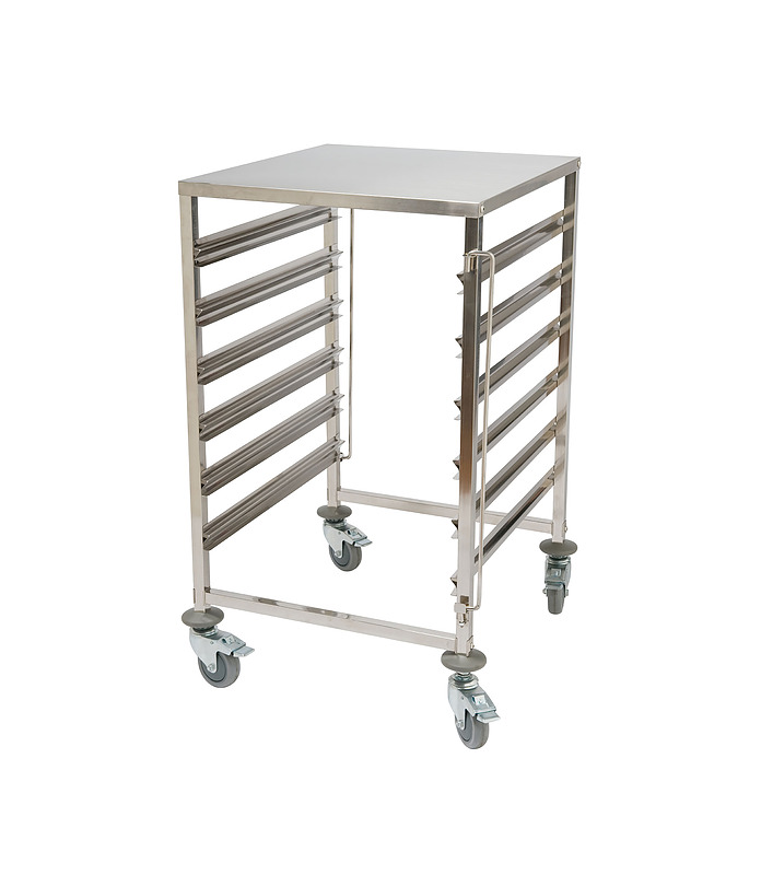 Gastronorm Pan Trolley 6 Tier Stainless Steel 
