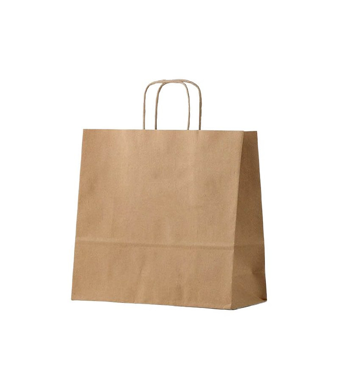 Paper Bag Kraft Small 280 x 280mm x 150mm Gusset (250)