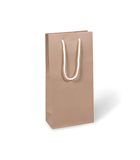 Paper Bag Double Bottle Rope Handle Kraft 350 x 170 x 90mm