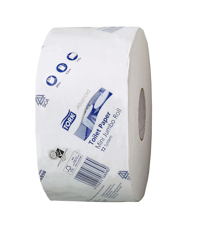 Tork Advanced Mini Jumbo Toilet Paper T2 200 Mtrs 
