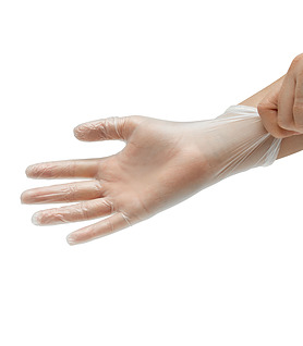 Glove Clear Powder Free Medium 100 Per Ctn