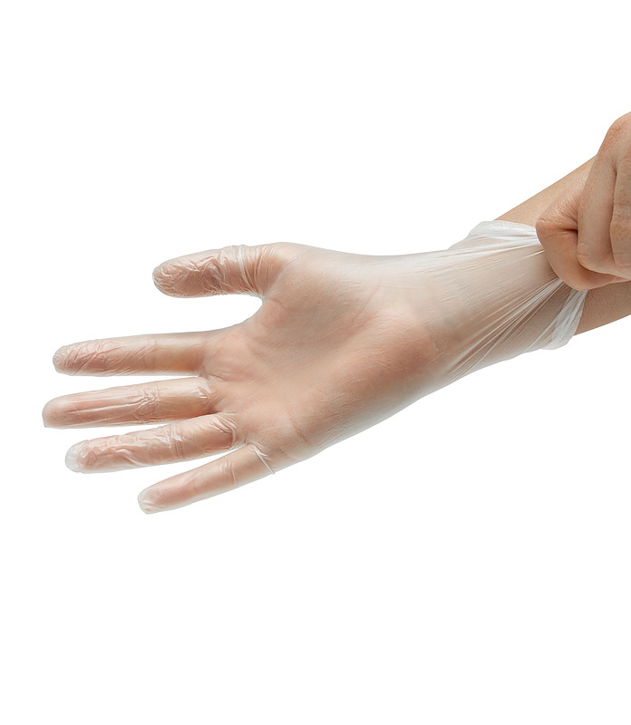 Glove Clear Powder Free Medium 100 Per Ctn