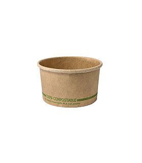 ECO-GO Squat Paper Sauce Cup PLA Kraft 120ml 