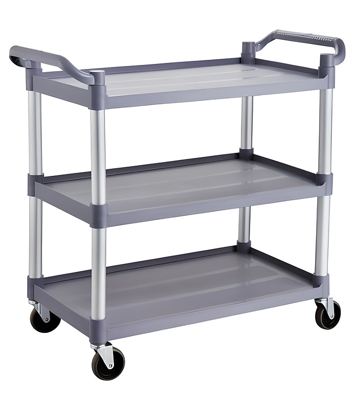Polycarbonate 3 Tier Food Service Trolley