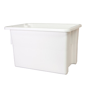 Stacking & Nesting Crate White 68L