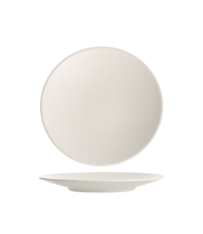 Coucou Melamine Microwave & Oven Safe Round Plate White 205mm (12/48)
