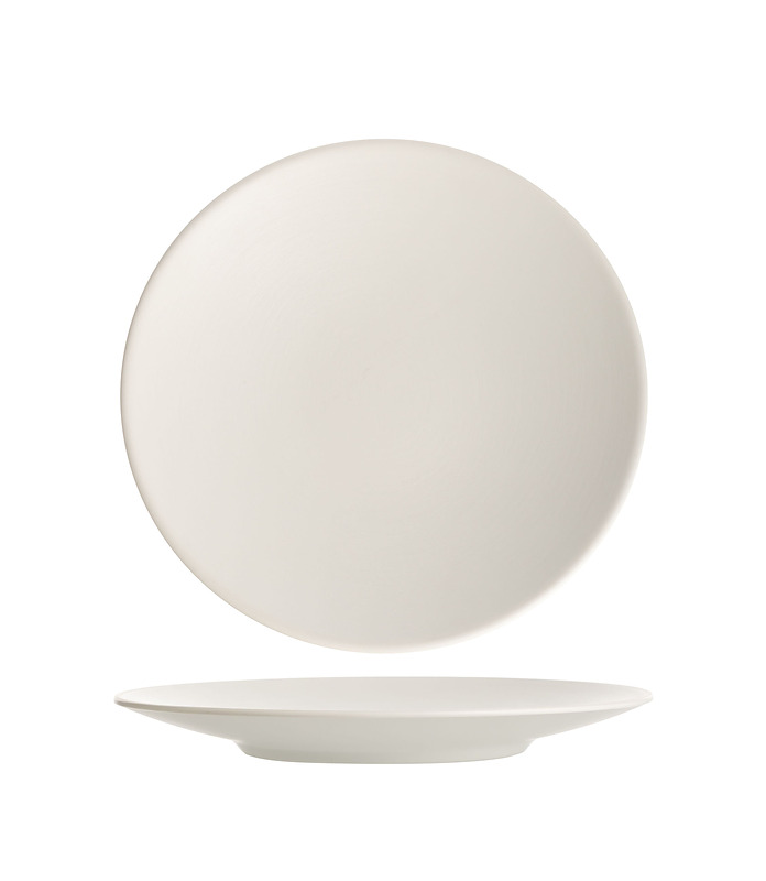 Coucou Melamine Microwave & Oven Safe Round Plate White 230mm
