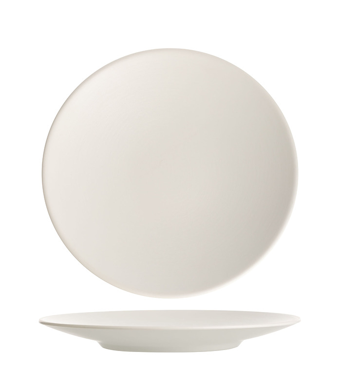 Coucou Melamine Microwave & Oven Safe Round Plate White 255mm