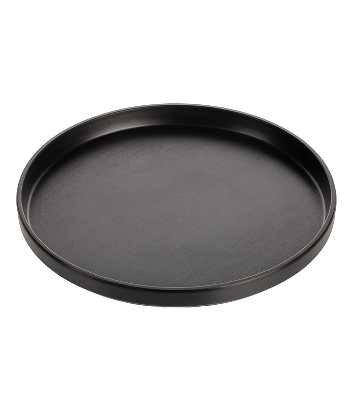 Coucou Melamine Round Edge Plate Black 270mm