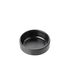 Coucou Melamine Round Sauce Dish Black 58mm