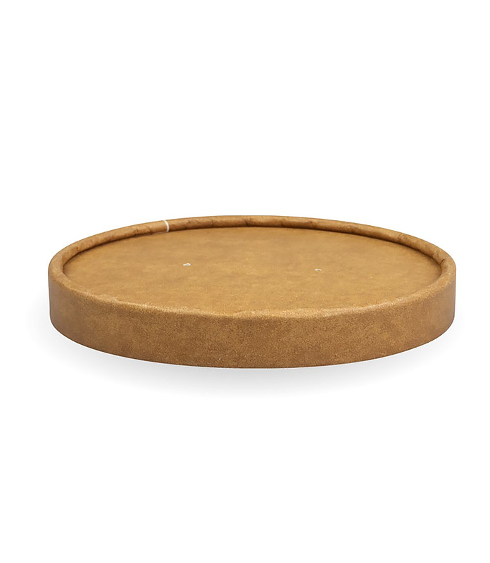 BioBowl Paper Kraft Lid Suits BioBowl 1300ml