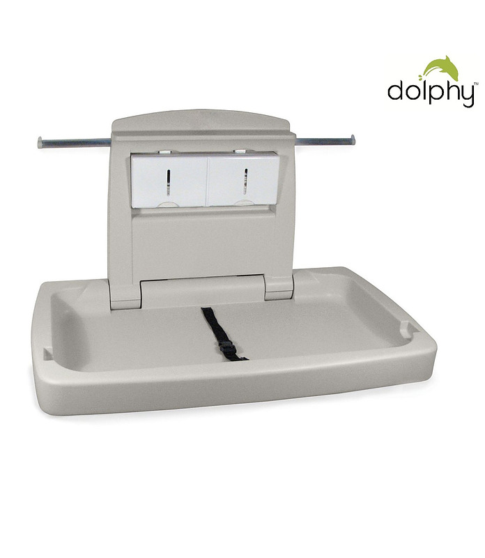 Baby Changing Station Horizontal Grey