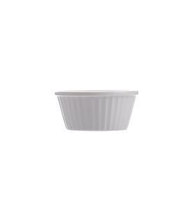 Melamine Ramekin Fluted White 30ml