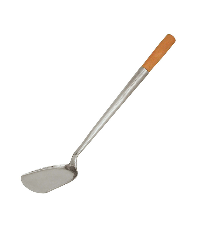 Chinese Spatula Stainless Steel with Wooden Handle 114mm