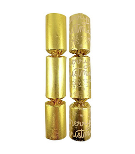 Xmas BonBons Embossed Foil Gold & Printed 200mm (50)