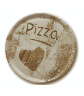 Saturnia Pizza Plate Flour Heart 330mm (6)