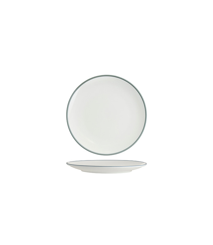 Core Round Coupe Plate Grey Rim 200mm (6)