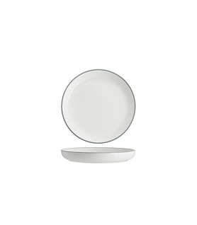 Core Round Plate Walled Lip Grey 200mm (6)