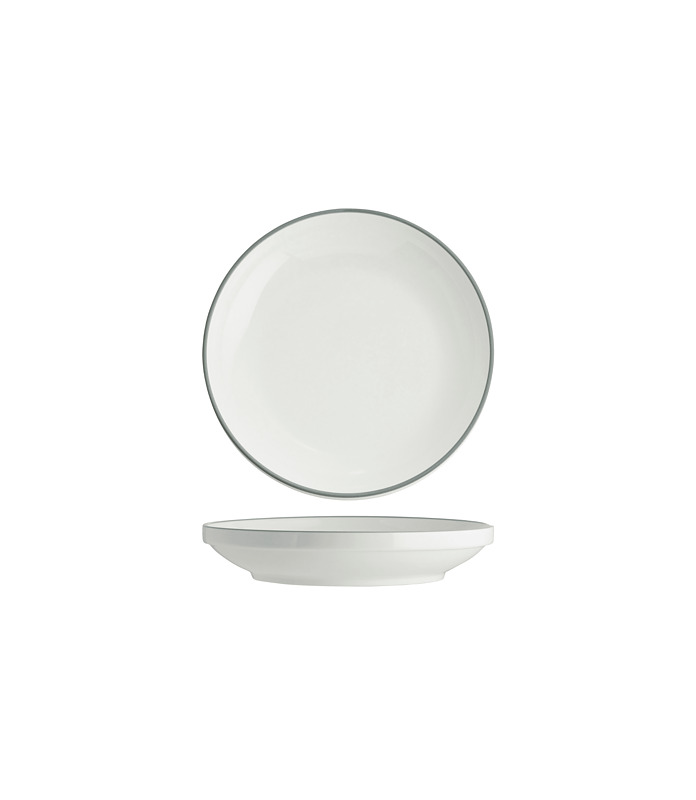 Core Round Bowl Walled Lip Grey 230mm (4)