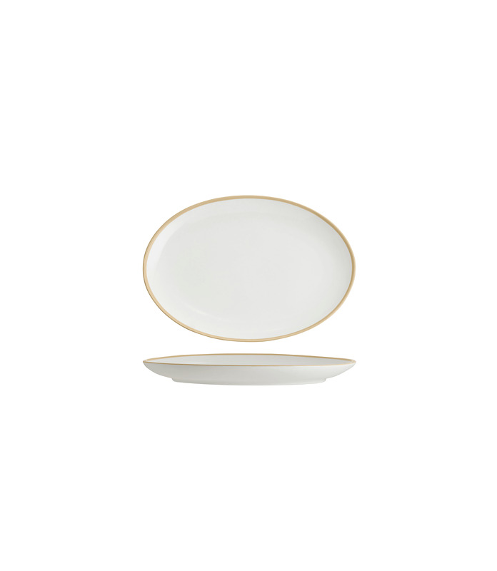 Core Oval Coupe Plate Natural Rim 230mm (6)