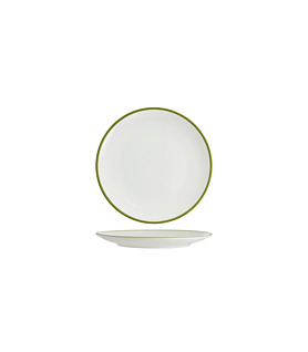 Core Round Coupe Plate Olive Green 200mm (6)