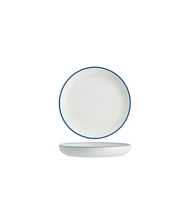 Core Round Plate Walled Lip Royal Blue Rim 200mm (4)