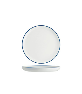 Core Round Plate Walled Lip Plate Royal Blue Rim 270mm (3)