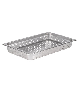 Steam Pan Stainless Steel Perforated 1/1 x 65mm Deep