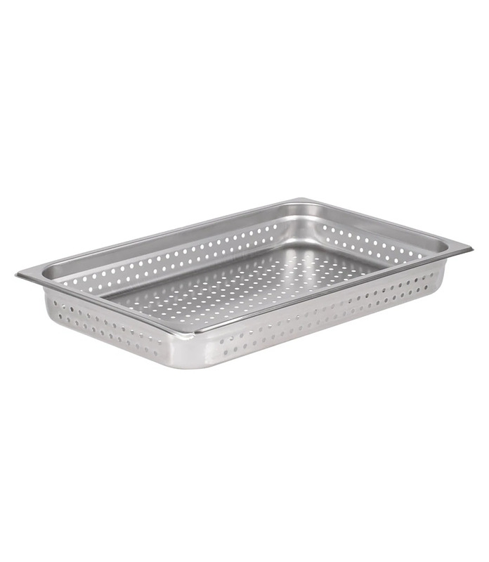 Steam Pan Stainless Steel Perforated 1/1 x 65mm Deep