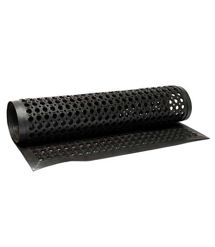 Mat Rubber Floor Black 1500 x 900mm
