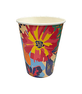 ECO-GO Single Wall Art Series PLA Coffee Cup 355ml 