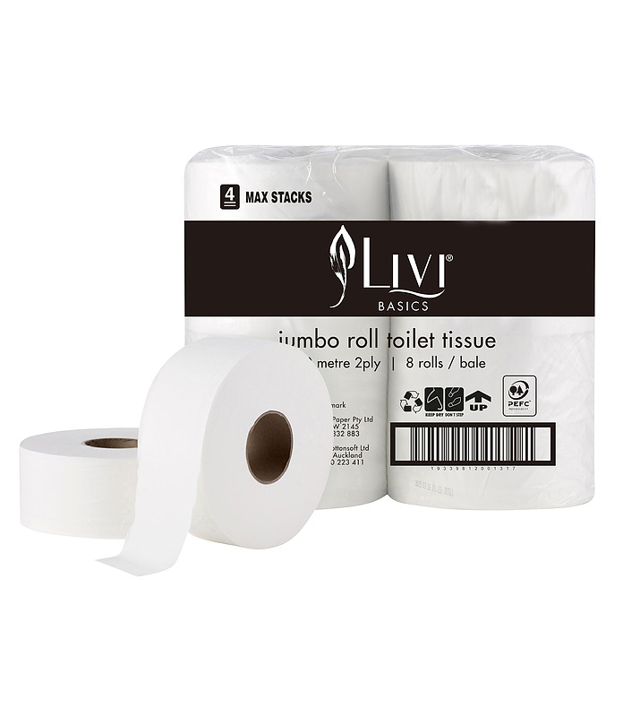 Livi Everyday Jumbo Toilet Tissue 2ply 300 Mtrs 