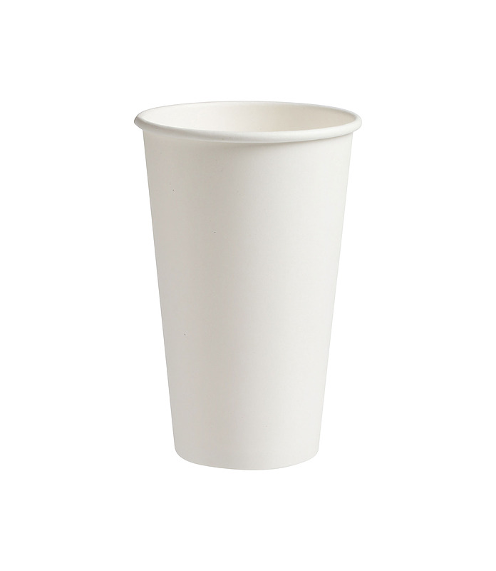 Coffee Cup Compostable Single Wall White 16oz 