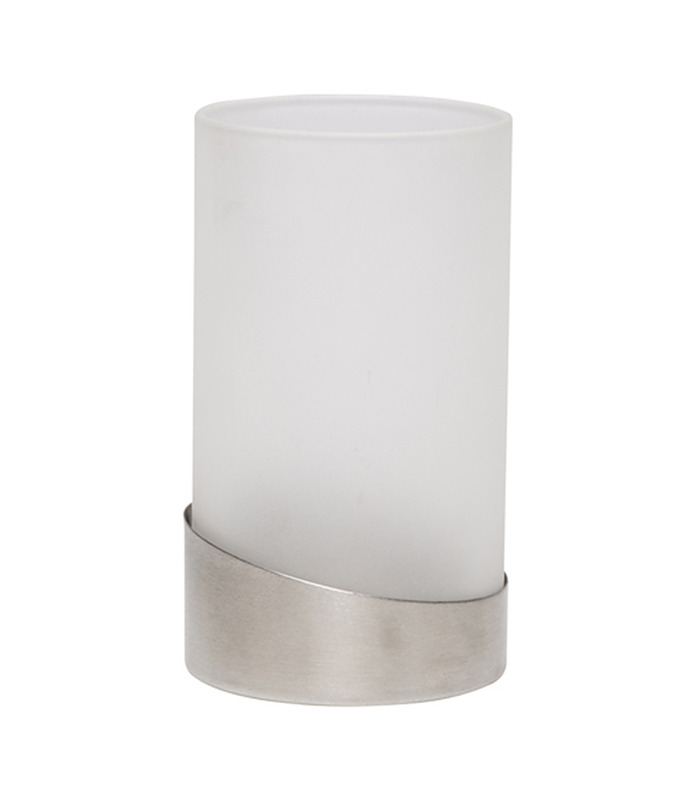 Pila Glass & Stainless Steel Table Lamp