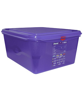 Gastronox Air Tight Container 1/2 x 150mm 10Ltr w/lid Allergenic (6)