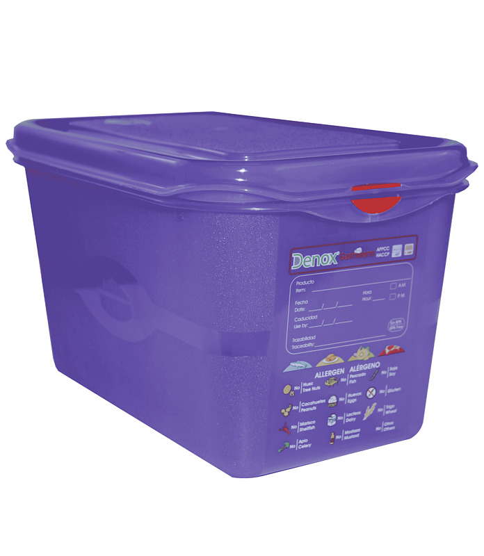 Gastronox Air Tight Container 1/4 x 150mm 4.3Ltr w/lid Allergenic (6)