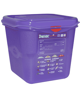 Gastronox Air Tight Container 1/6 x 150mm 2.6Ltr w/lid Allergenic (12)