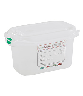 Gastronox Air Tight Container 1/9 x 100mm 1Ltr w/lid (12)