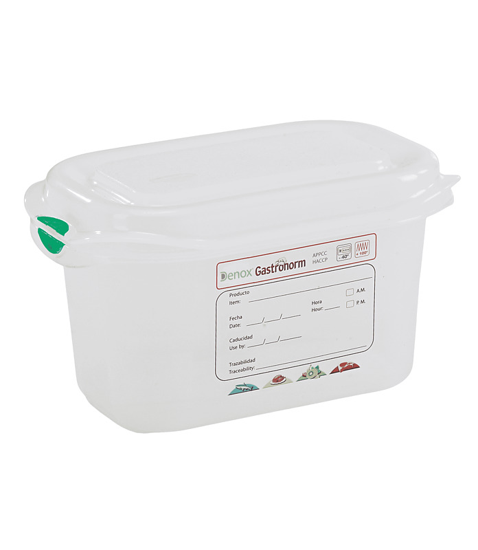 Gastronox Air Tight Container 1/9 x 100mm 1Ltr w/lid (12)