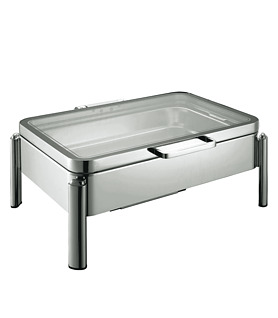 Chafer Deluxe Rectangular Full Size Glass Top