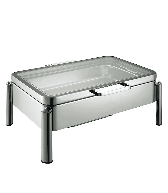 Chafer Deluxe Rectangular Full Size Glass Top